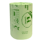 UNNI Compostable Trash Bags, 20-23 Gallon / 87 Liter, 60 Count Value Pack, Extra Thick 1.0 mil Large Bin Liners for Food Scrap, BPI, CMA & OK compost HOME Certified (Meets ASTM D6400)