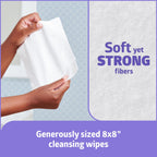 Medline ReadyBath Select Thick Adult Bath Wipes, 150 Wipes (5 Wipes, 30 Packs), Scented, No Rinse Formula with Aloe, Shower Wipes for Sensitive Skin & Alcohol-Free, 8 x 8 Inch