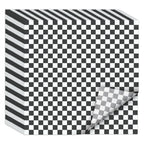 EcoDispose 12 x 12 Inches Grease Proof Deli Paper Precut Sheets for Deli Food, BBQ, Picnic, Party (1000 Pcs, Black&White Checker)