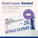 Supmedic Medical Soft Max Nitrile Exam Gloves, Powder-Free Violet 100 (M)