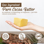 2 Lb Cocoa Butter: Pure, Raw, Unprocessed. Incredible Quality and Scent. Use for Lotion, Cream, Lip Balm, Oil, Stick, or Body Butter. NON-GMO By SaaQin®