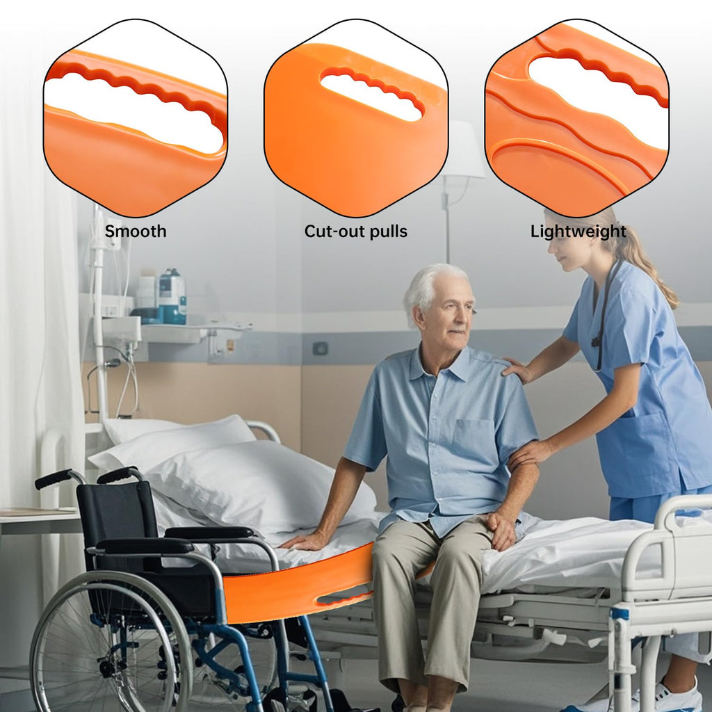 Transfer Board and Slide Board for transferring, Sliding Board Transfer to Wheelchair ，Patient Transfer ，Transfer Boards from Wheelchair to Car, Toilet, Tub, Slide Sheet, （Patented Product）