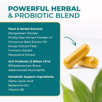 GLPro Capsules – Natural Supplement with Hawthorne, Garlic, Green Tea & Hibiscus – Non-GMO, Gluten-Free, Dairy-Free, Vegetarian, Made in USA – 30 Capsules, 1 Month Supply