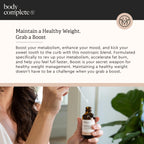 BODY COMPLETE RX Boost Drops with Maca Root, Amino Acids, L Glutamine, Niacin, and Rhodiola for Energy, Digestion, and Thyroid Support for Women, Plant Based, 60 ML