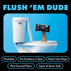 DUDE Wipes - Flushable Wipes - 8 Pack, 336 Count - Unscented Extra-Large Adult - Vitamin-E & Aloe - Septic and Sewer Safe