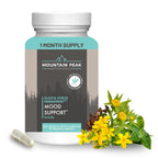 Mountain Peak Nutritionals Mood Support Formula - Supports Serotonin Levels - Hypoallergenic Dietary Supplement (90 Vegetarian Capsules)