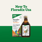 Floradix Iron Sport Liquid Mineral & Vitamin Formula - Daily Nutrition & Energy Support* - Sports Nutrition with Iron, B Vitamins & More - Vegan & Non-GMO - 8.5 fl oz