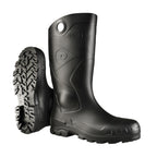 DUNLOP Chesapeake Rubber Boots Plain Toe for Men & Women – PVC - Waterproof - Lightweight Garden, Fishing & Rain Boots with Wide Calf – Black – Size 3–24
