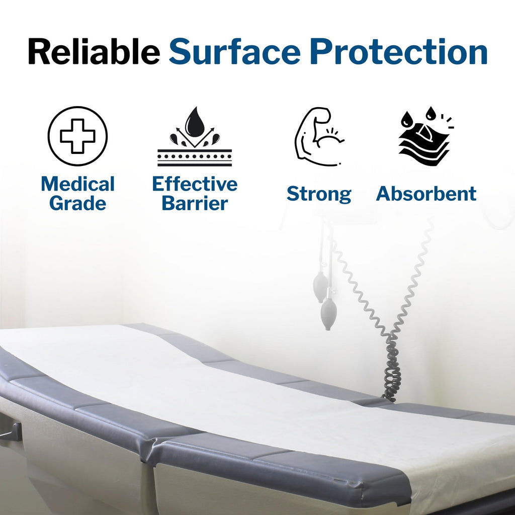 McKesson Medical Exam Table Paper Rolls [12 Rolls] – 21 in x 125 ft White Standard Smooth Disposable Bed Cover for Doctor, Spa, Diaper Changing, Waxing, Nursing, Chiropractor, Patternmaking, Tracing