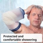FIGHTECH PICC Line Shower Cover | Available in 3 Sizes | Reusable IV & PICC Line Sleeve | Waterproof Cast Cover for Elbow | PICC Line Covers for Upper Arm Wound (Weight: 120-170 pounds)