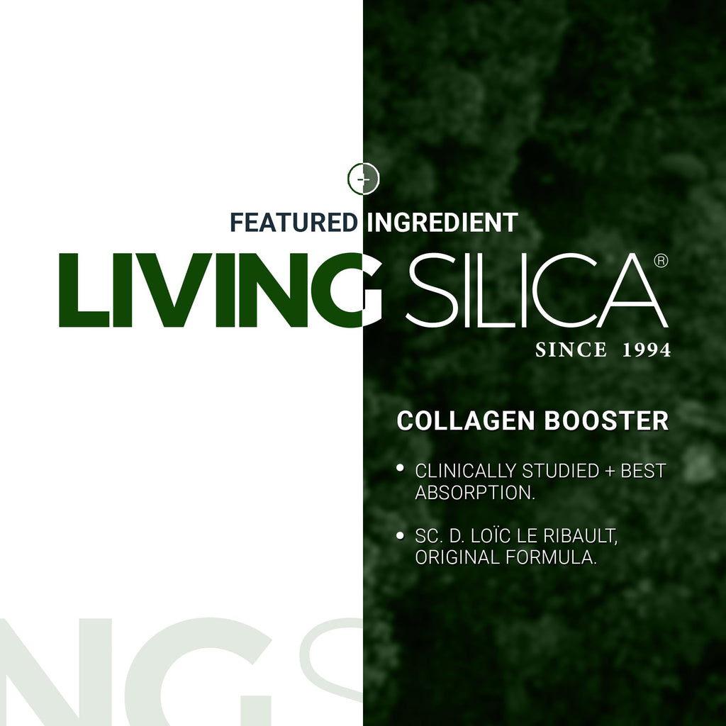 Living Silica ORGONO Plant-Based Collagen Booster | Horsetail Extract & Rosemary | Supports Collagen & Elastin for Joint & Bone Health, Glowing Skin, Strong Hair & Nails | 33.85 Fl Oz