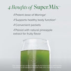 Isagenix SuperMix - Premium Moringa Superfood Powder with Phytonutrients - Convenient Individual Serving Packets - 32 Servings - Tropical Fruit Flavor