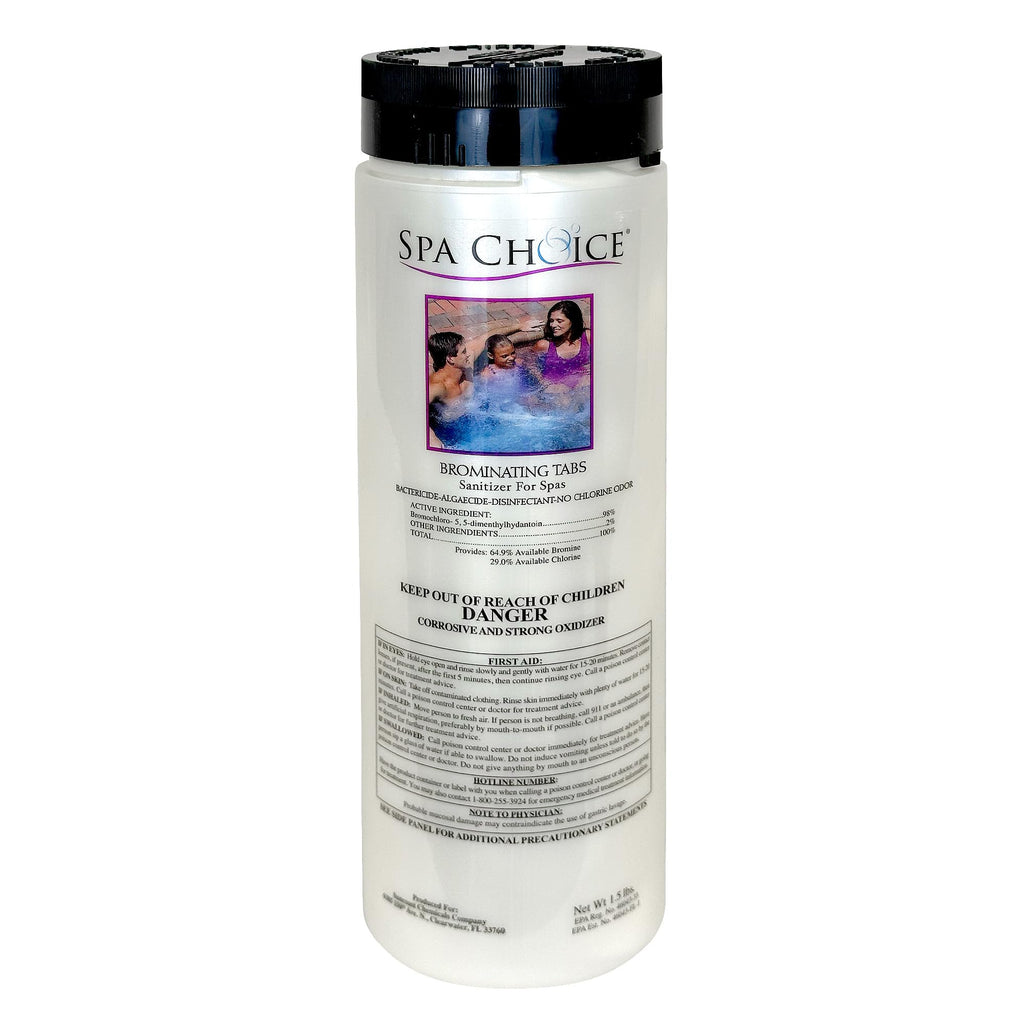 SpaChoice 1.5-Pounds Premium Brominating Tabs Sanitizer for Spas, Bromine Tablets for Spa Hot Tub, Made in USA