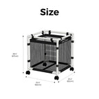 POOL FELLOWS Pool Storage Bin, 45 Gallons, Holder for Noodles, Toys, Floats, Towels, Mesh Organizer for Swimming Equipments, Mini Style