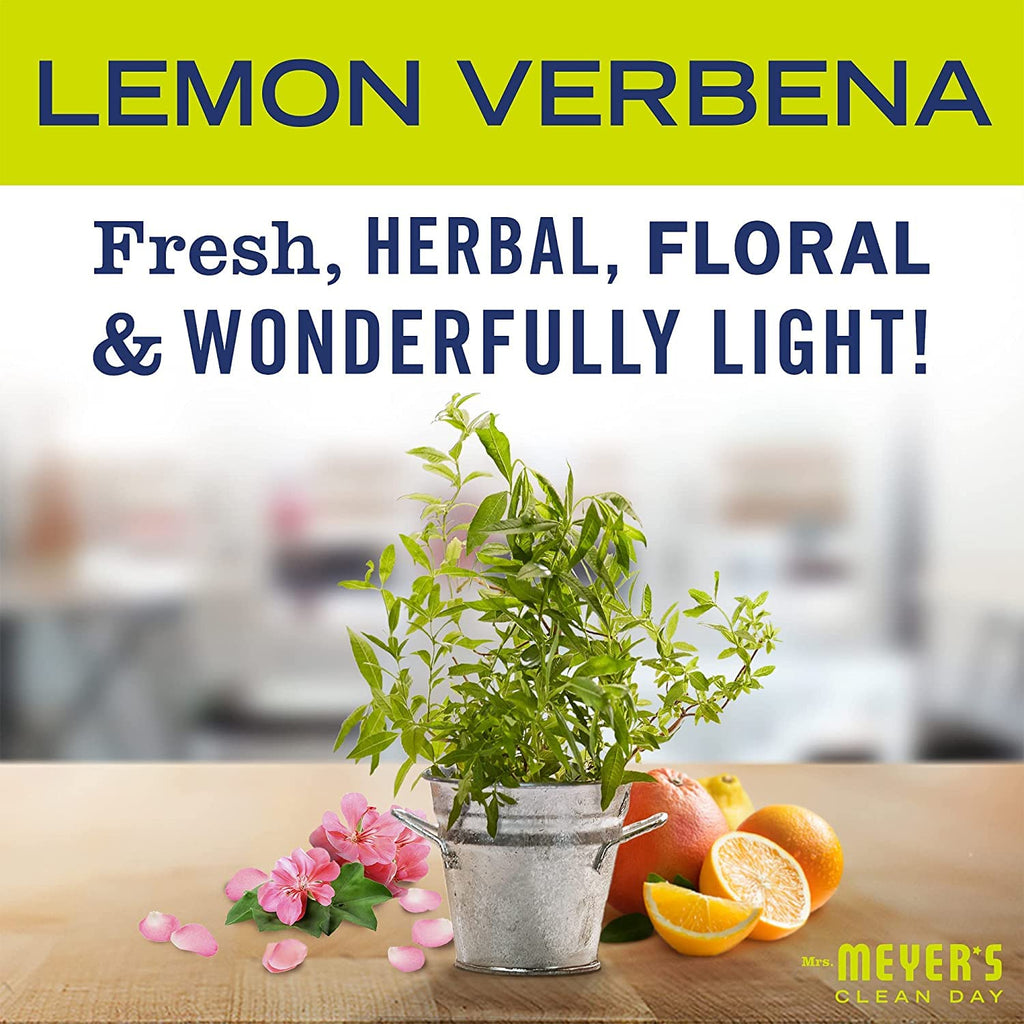 Mrs. MEYER'S CLEAN DAY Liquid Hand Soap Refill Scent Variety Pack (Lemon Verbena + Lavender + Basil)