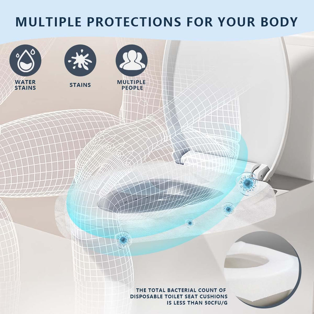 KISEER 4 Pack (1000 Pieces) Disposable Toilet Seat Covers Flushable Paper Toilet Seat Cover for Bathroom, Hotels, Travel, Kids or Adults