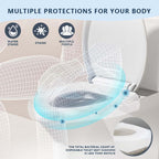 KISEER 4 Pack (1000 Pieces) Disposable Toilet Seat Covers Flushable Paper Toilet Seat Cover for Bathroom, Hotels, Travel, Kids or Adults