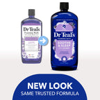 Dr Teal's Foaming Bath with Pure Epsom Salt, Soothe & Sleep with Lavender, 34 fl oz (Pack of 4)