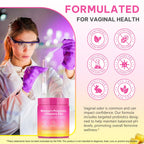 KITNOBLIS Feminine Probiotic Gummies with Slippery Elm- Pineapple Gummies for Women pH Balance, Gut Health & Immune Supports | with Prebiotics & Lactobacillus Blend (60 Gummies)