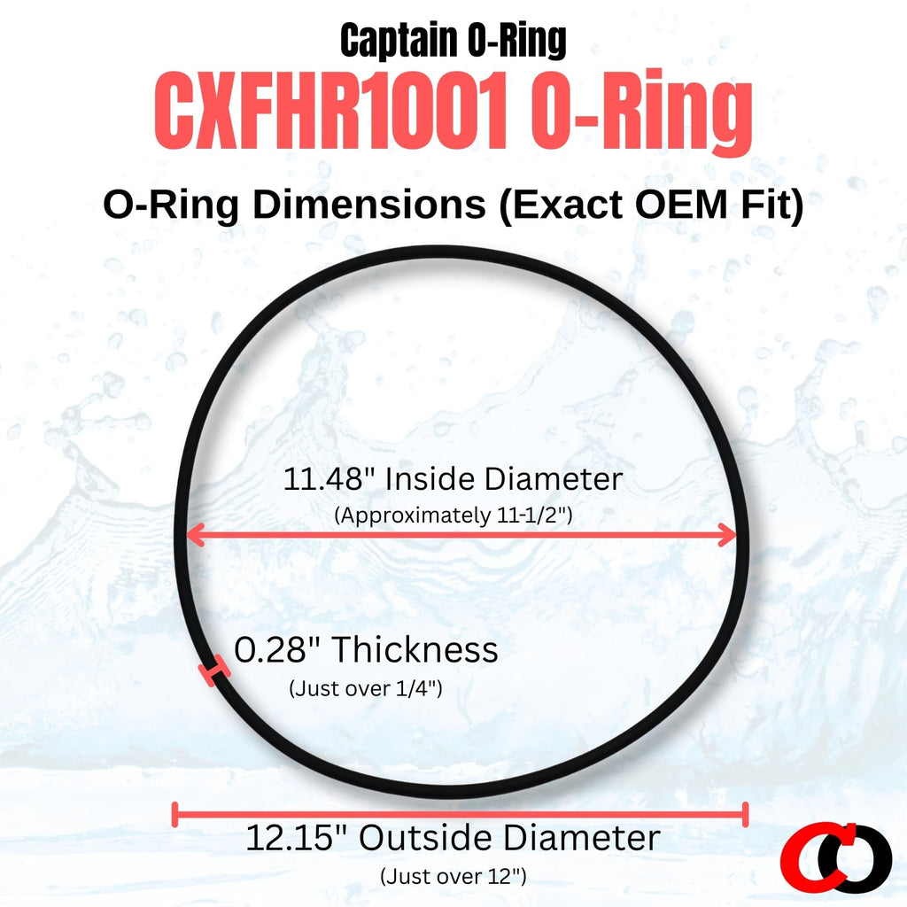 Captain O-Ring – Replacement CXFHR1001 / RGX45G O-Rings for Hayward SwimClear C100S, C150S, C200S. RG450, RG700, ASL C850, C1250 Filter Head (2 Pack)