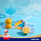 JOLLY CHEF 50 Pack Jelly Shot Syringes with Lid 1.5 oz Medium Containers