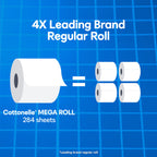 Cottonelle Ultra Clean Toilet Paper, 1-Ply, Strong Tissue, 36 Mega Rolls (312 Sheets per Roll), Packaging May Vary