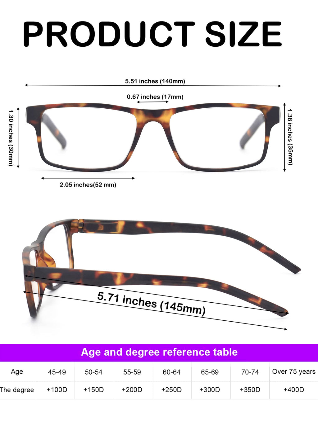 Colloddiss 4-Pack Reading Glasses for Men Women, Spring Hinge Readers Glasses, Blue Light Blocking Eyeglasses SR20523, Black Blue Gray BrownTortoise 1.75 x