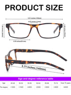 Colloddiss 4-Pack Reading Glasses for Men Women, Spring Hinge Readers Glasses, Blue Light Blocking Eyeglasses SR20523, Black Blue Gray BrownTortoise 1.75 x