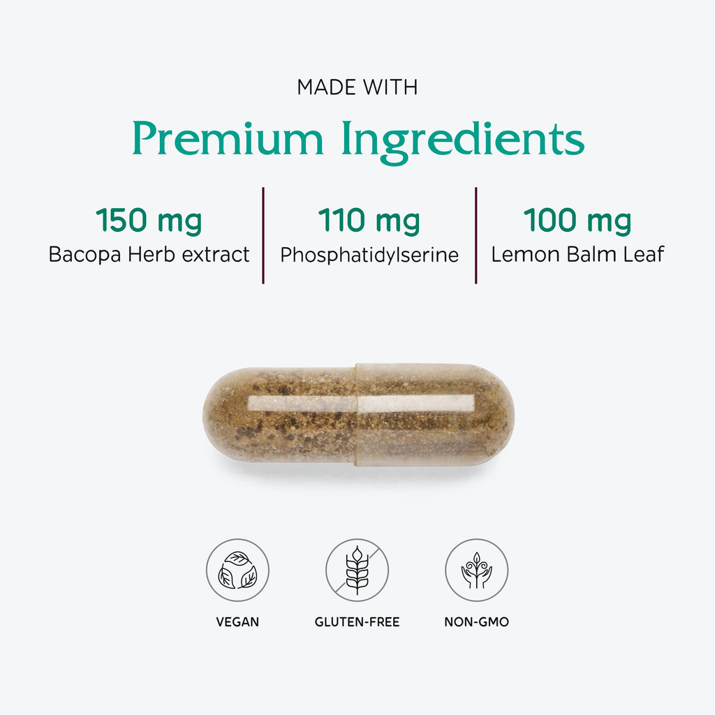 Vitanica, MindBlend, Brain Support, Vegan, 60 Capsules