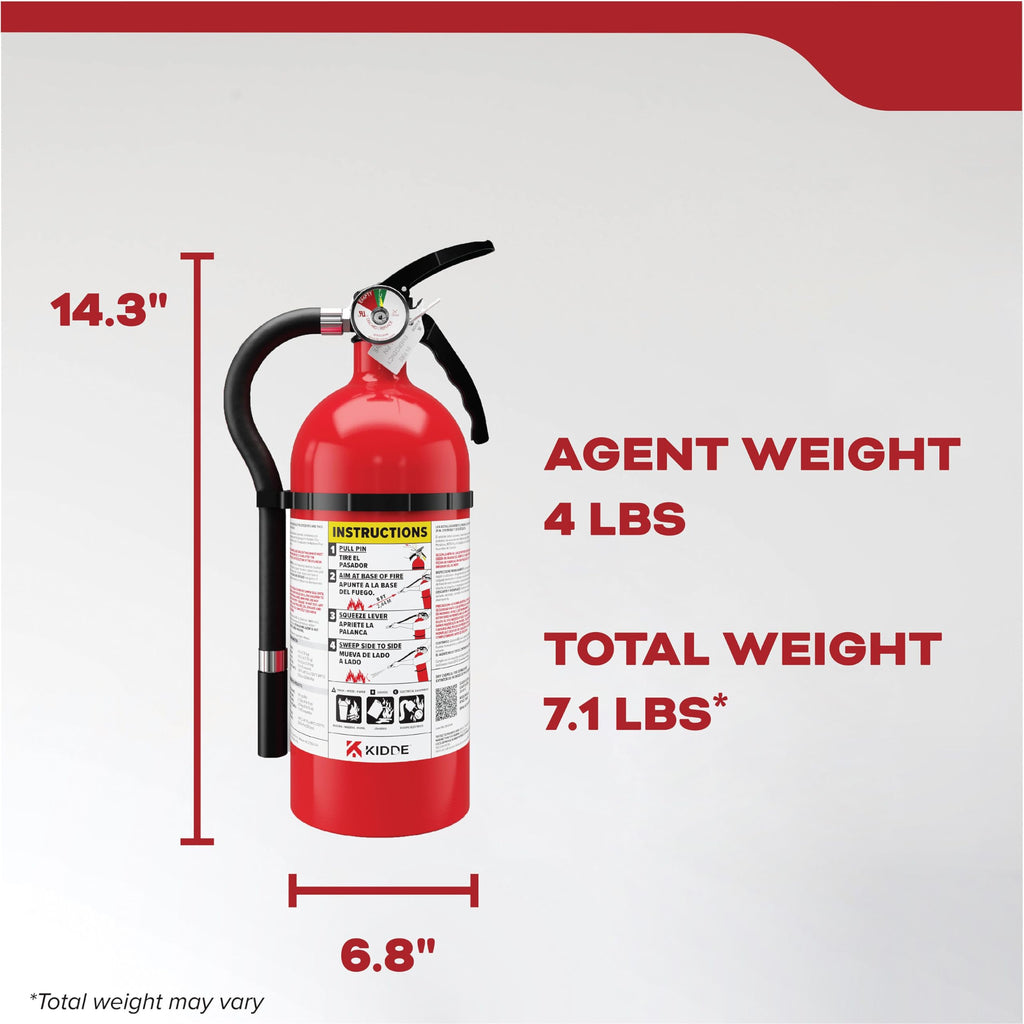 Kidde Fire Extinguisher for Home, Residential and Living Area Use, 2A10BC
