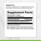 DAVINCI Labs Gluconic DMG 250mg - Helps Support Immune System, Muscle Function, Heart Health & Brain Health - 90 Chewable Tablets (90 Servings)