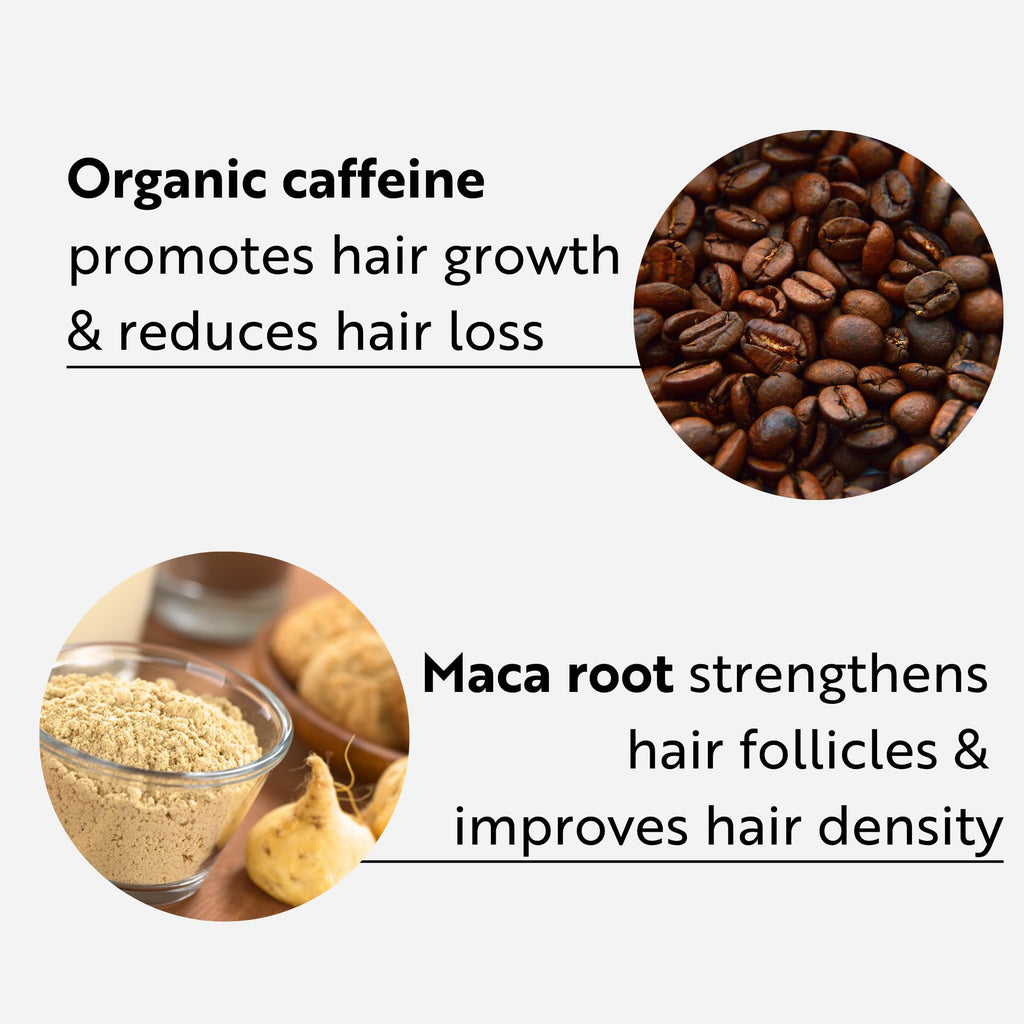 Ahuhu THICKENING Coffein Tonic (100ml) - Strengthening Scalp Treatment With Organic Caffeine & Rice Starch, Hair Thickening & Volumizing Tonic For Men & Women, Vegan Hair Tonic