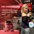 Asumtal Creatine Monohydrate Gummies Complex 8500 MG for Men & Women, Creatine Monohydrate Supplement for Muscle Growth, Strength & Energy Support, Pre Workout Gummies 120 Count Raspberry Flavor