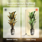 Atmel Standing Grow Lights for Indoor Plants with Timer 4Ft, 3 Adjustable Modes Full Spectrum Plant Lights for Indoor Growing, 243 LED Plant Grow Light for Flowering, Office, Indoor Garden