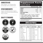 Plant Aminos Organic Essential Amino Acid Supplement (EAAs) & BCAA - 100% Plant-Based Raw, Vegan - All 9 Essential Amino Acids with 18 Total Amino Acids (360 Tablets)
