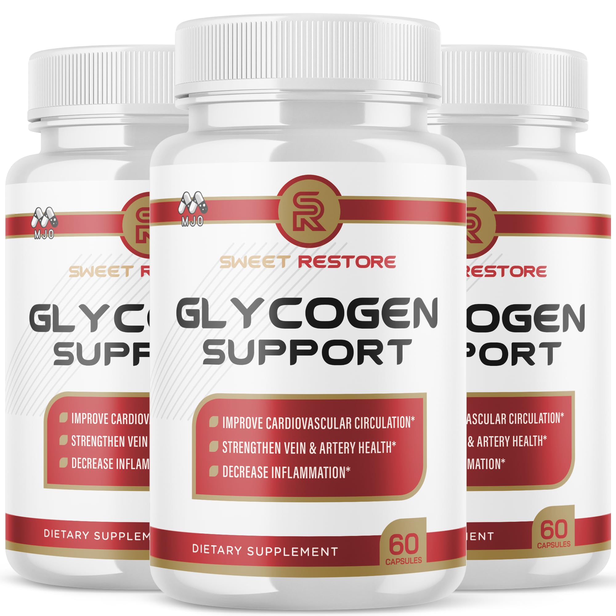 (3 Pack) Sweet Restore Glycogen Support Capsules, Official Sweet Restore Glycogen Support Pills with All Natural Ingredients, Overall Health and Wellness with Max Strength Multivitamin (180 Capsules)