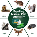 Natural Mice & Rat Deterrent‌ for Indoor/Outdoor Use - 28 Packs, Peppermint Oil Moth Balls for Rodents Repellent, Family & Pet-Safe, Long-Lasting Mouse Control for Squirrels, Skunks, Chipmunks‌