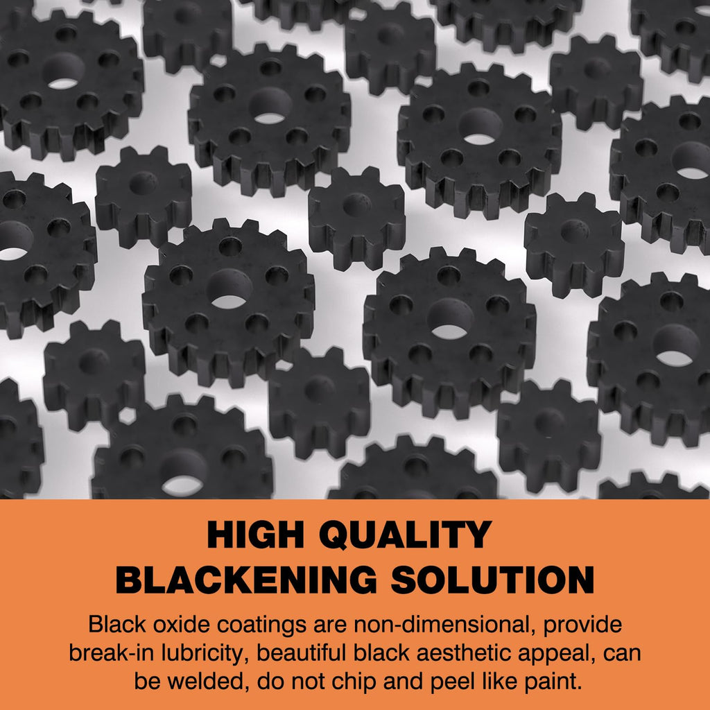 LIIZOUSUDA Black Oxide Coating Kit - Black Oxide Solution, Versatile Blackening Solution for Iron and Steel - Not Suitable for Stainless Steel Surfaces (1 Quart)