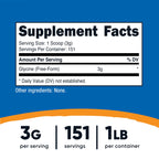 Nutricost Glycine Powder 1lb - Non-GMO, Gluten Free