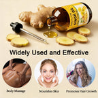 12 Pack Ginger Oil,Ginger Oil for Lymphatic Drainage,Pure Ginger Essential Oil,Relaxing Massage Oils for Massage Therapy,SPA Massage Oils,Sore Muscle Arnica Oil for Men and Women