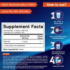 Vitamatic Mannitol Powder - Sweetener, Sugar Substitute, Natural & Gluten Free, 1000 mg per Servings, 500 Servings, 500 Gram