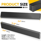 DIYMAG Strong Magnets, 12 Pack Neodymium Magnetic Strips Adhensive Backing