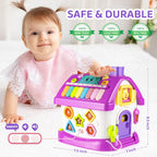 Toddler Toys for 1 Year Old Girl Gifts: 8 in 1 Multi-Functional Learning Baby Musical House for 1 2 3 Yr Old Girl and Boy Birthday Gifts, Educational Baby Toys 6-12, 12-18 Months
