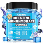 Creatine Monohydrate Gummies 5600mg for Men & Women, 120 CT Chewable Creatine Monohydrate for Muscle Support, Energy Boost, 5.6g of Creatine Monohydrate per Serving - Sugar Free (Blueberry Flavor)