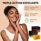 VALITIC Papaya and Turmeric Kojic Acid Soap Bar - Dark Spot Corrector Skin Care Cleansing Bar - Infused with Vitamin C, Hyaluronic Acid, Collagen - Papaya 2 Pack, Kojic 2 Pack
