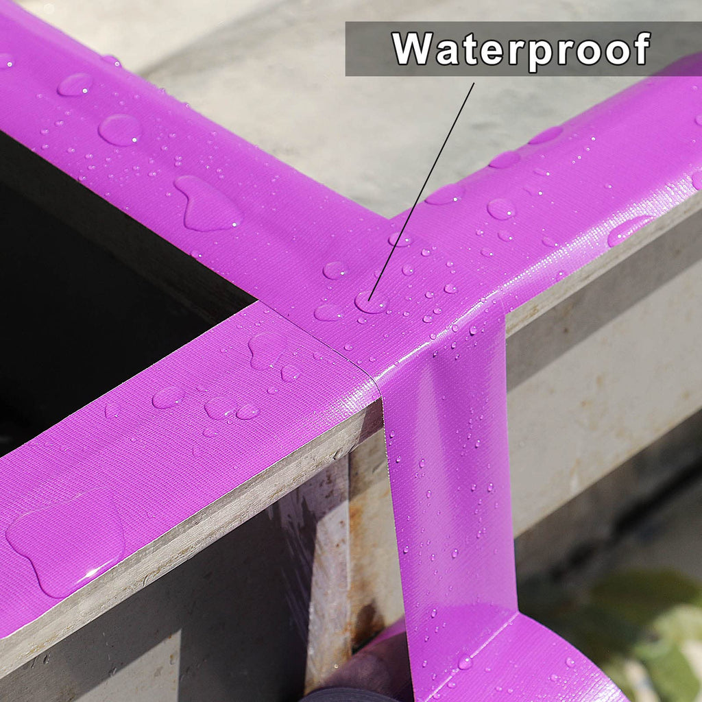 3 Inch Purple Duct Tape Waterproof,Heavy Duty,3 Inch x 60 Yards,9 Mill Thick Industrial Grade Duct Tape Purple,No Residue,Strong,Flexible and All Weather,Professional for Indoor & Outdoor Use