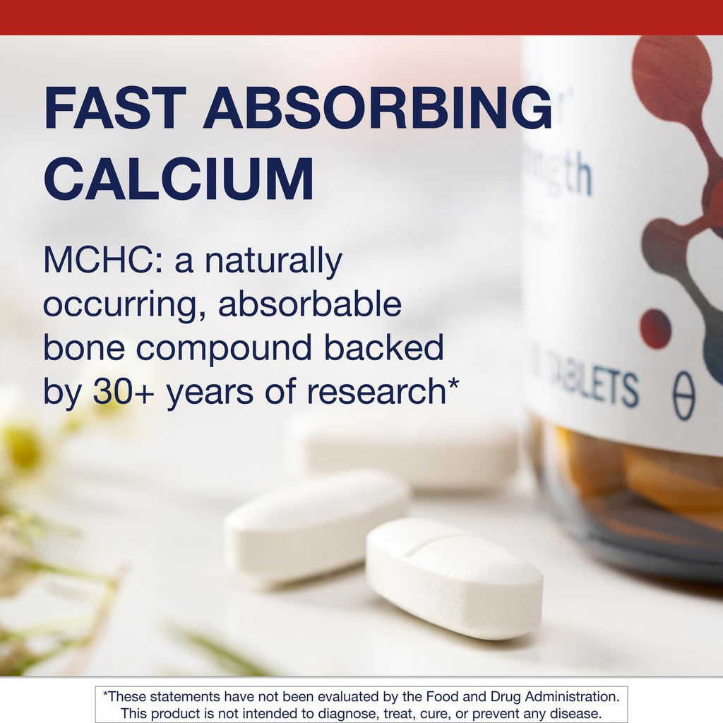 Metagenics Bone Builder Extra Strength - Microcrystalline Hydroxyapatite Concentrate (MCHC) with Calcium & Phosphorus - Supports Bone Density & Strength - Non-GMO & Gluten-Free - 90 Tablets