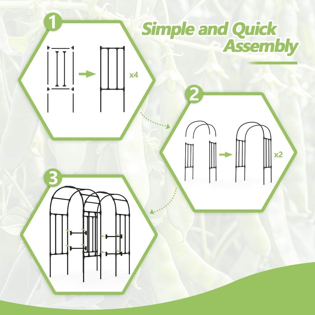 Trellis for Climbing Plants Outdoor - Cucumber Trellis Size:71*47* 79 inch