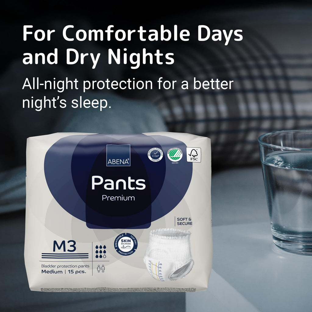 Abena Pants, Premium Protective Underwear, Level 3, (Medium To Extra Large), Medium, 15 Count