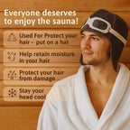Pilot Sauna Hat for Men & Women Aviator Wool Mens - Banya Hat for Men Felt Sauna Cap for Women Finnish Gray